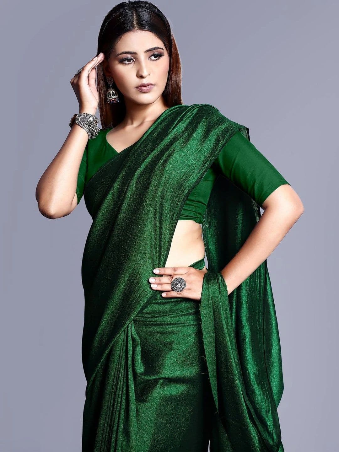 NARIVESH TRENDS Pure Georgette Saree thumbnail 2