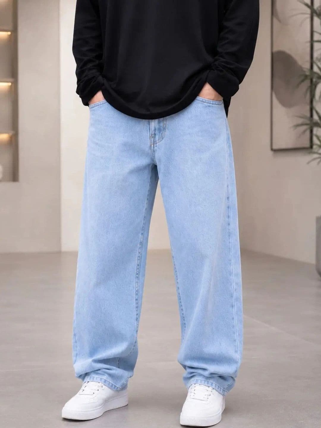 BREXX Men Straight Fit Mid-Rise Stretchable Jeans thumbnail 4