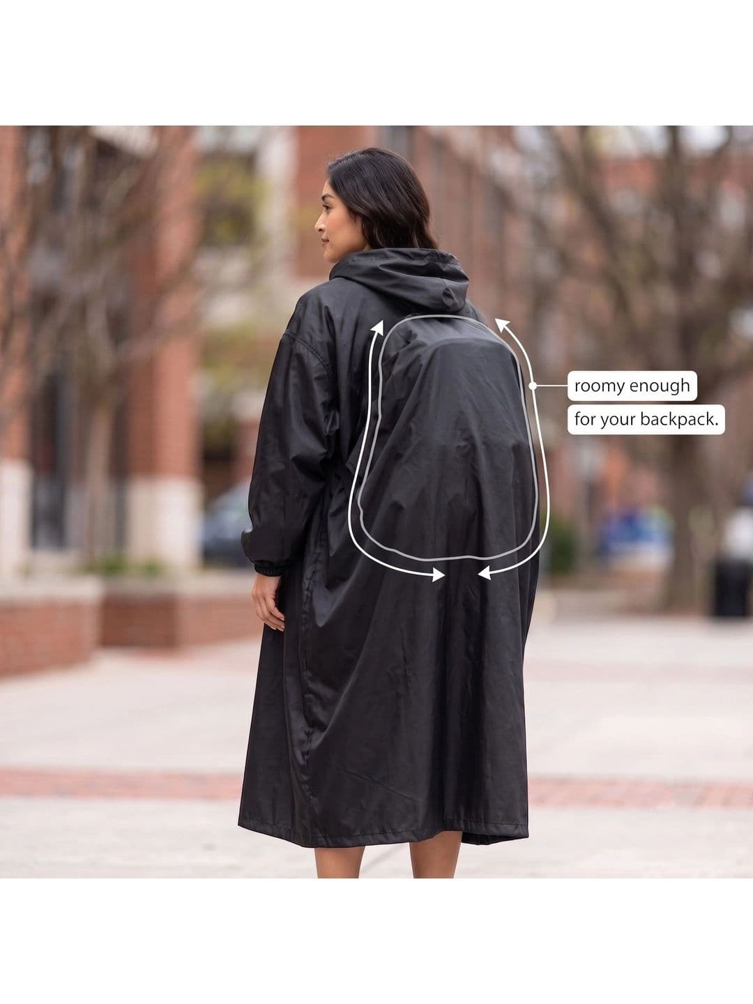 REOUTLOOK Women Oversize Rain Poncho thumbnail 3