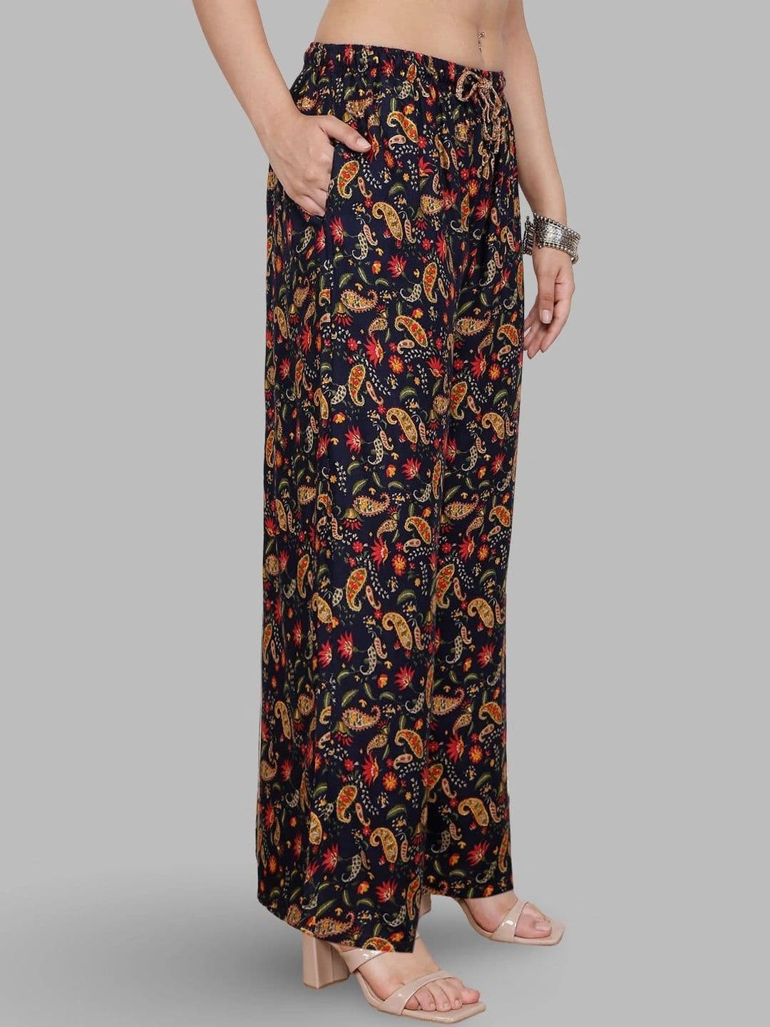 Moda Rapido X Gracit Women Paisley Printed Ethnic Palazzos thumbnail 6