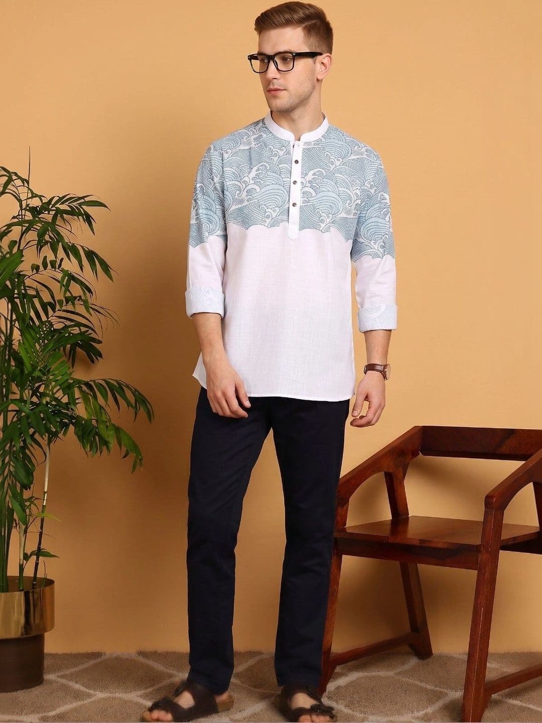 Anouk Men Printed Kurta thumbnail 3