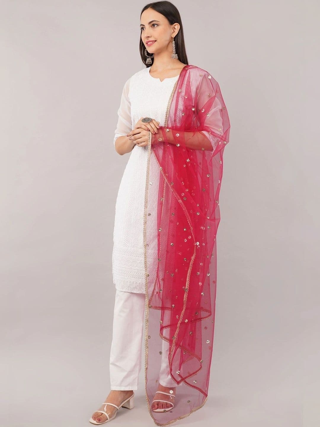 IVAARA Dupatta with Sequinned thumbnail 6