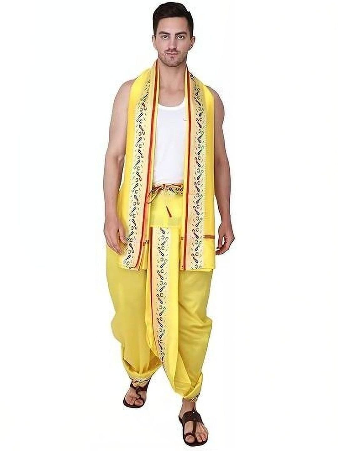Banarasi Poshak Men Embroidered Silk Dhoti Dhotis - view 1