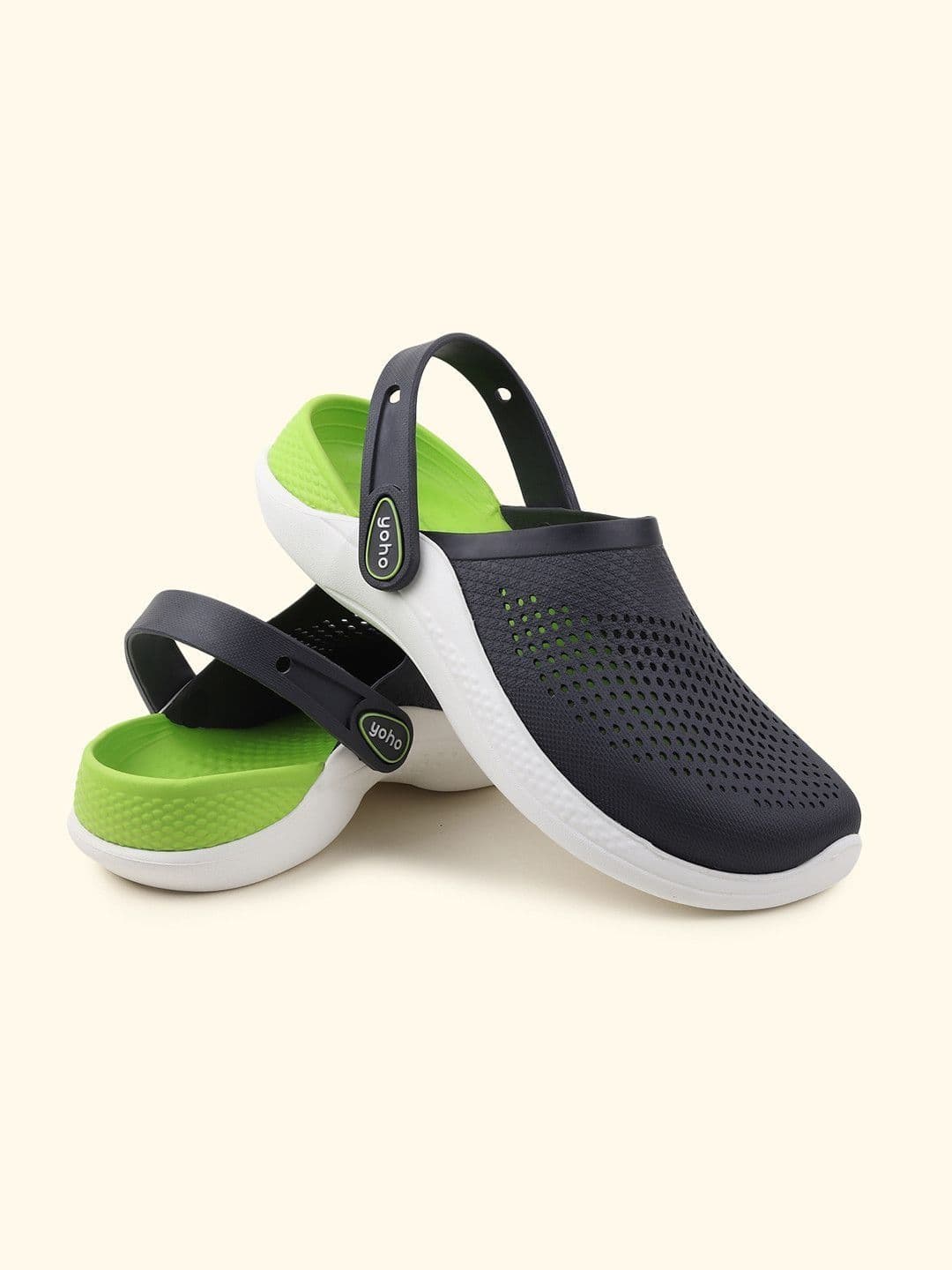 yoho Men Self Design Easy Glide Clogs thumbnail 7