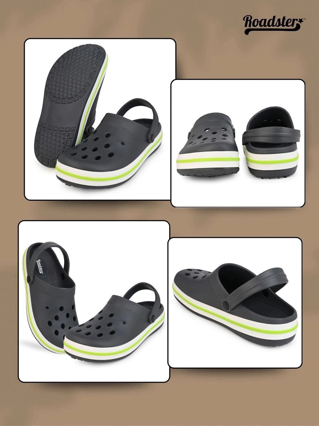 Roadster Men Colourblocked Croslite Clogs thumbnail 3