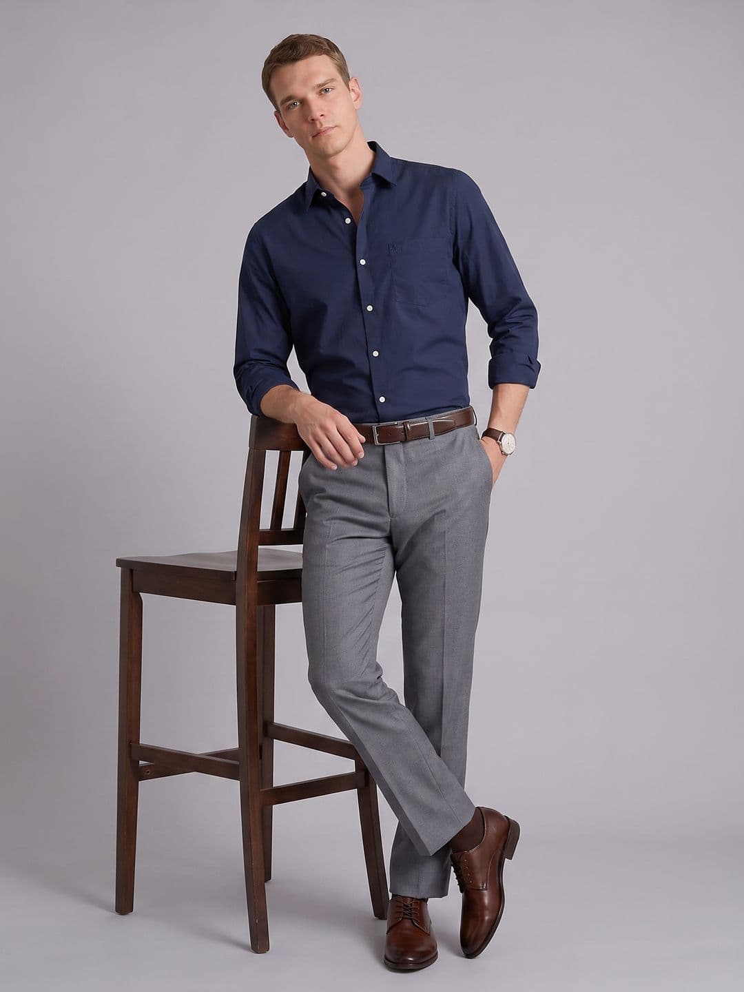 Arrow Manhattan Slim Fit Pure Cotton Formal Shirt thumbnail 2