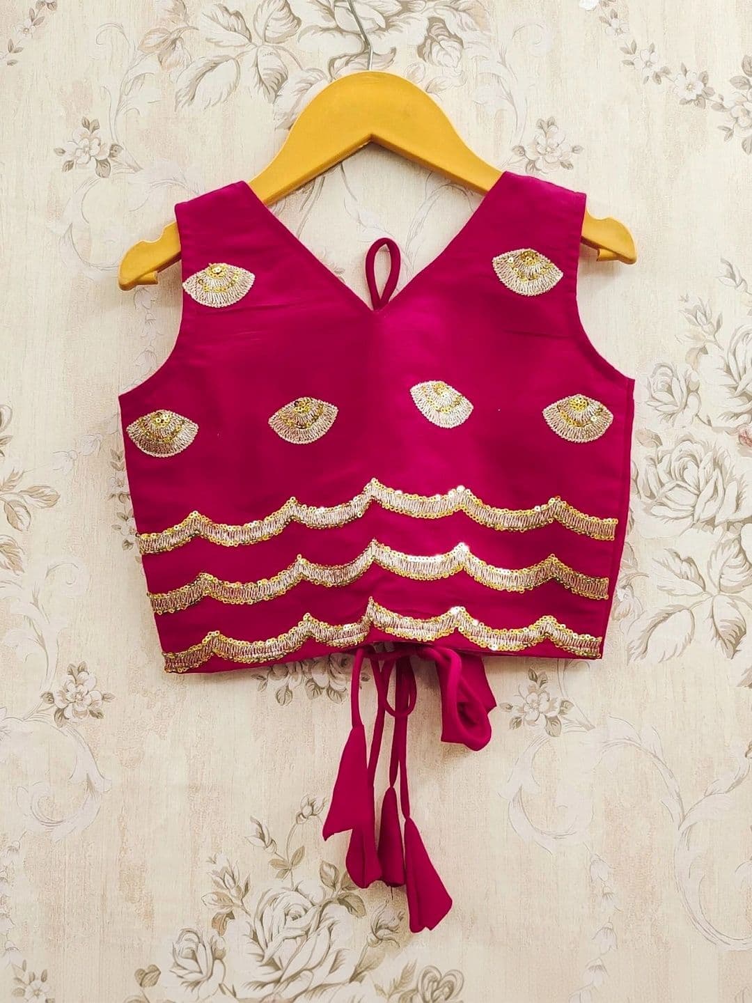 KALINI Girls Embellished Sequinned Ready to Wear Lehenga & thumbnail 3