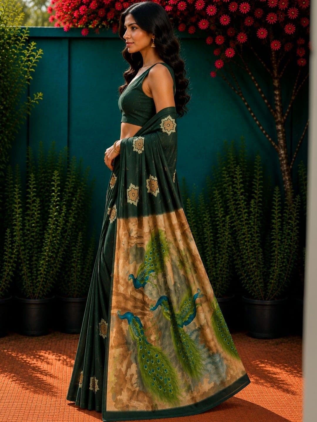 Anouk Art Silk Designer Saree thumbnail 4