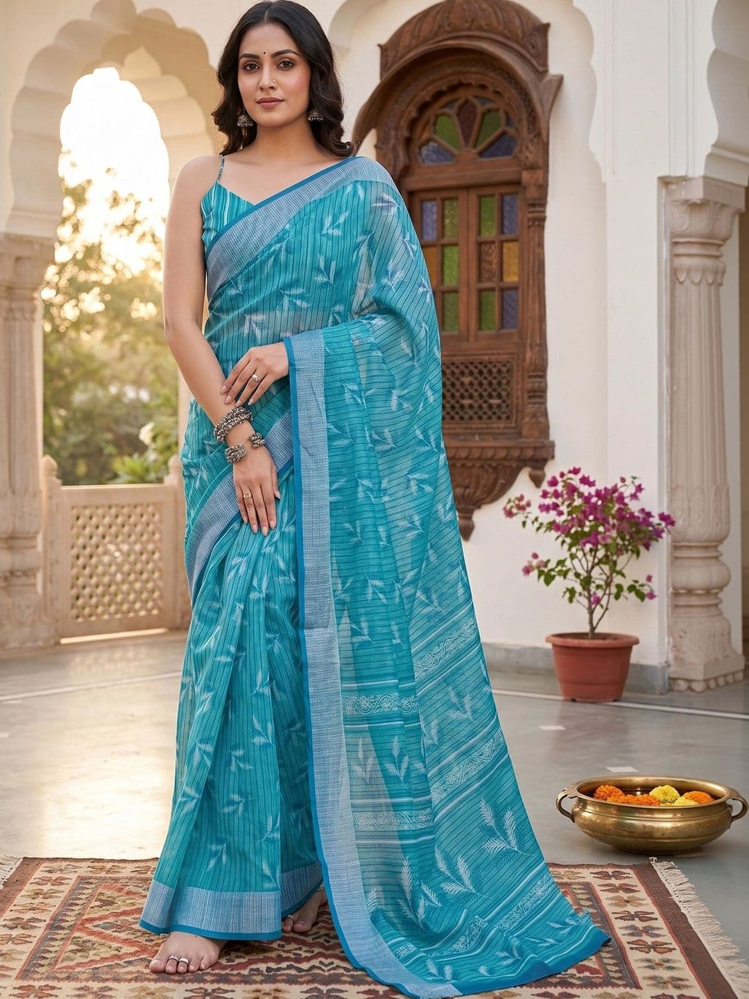 elora Fusion Chanderi Saree - view 1