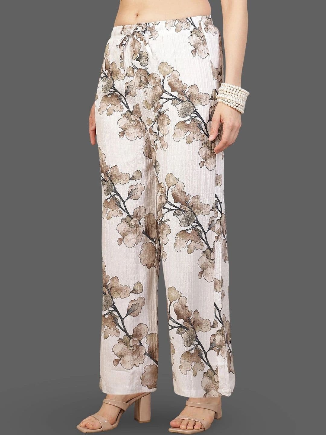 Moda Rapido X Gracit Women Floral Printed Ethnic Palazzos thumbnail 3