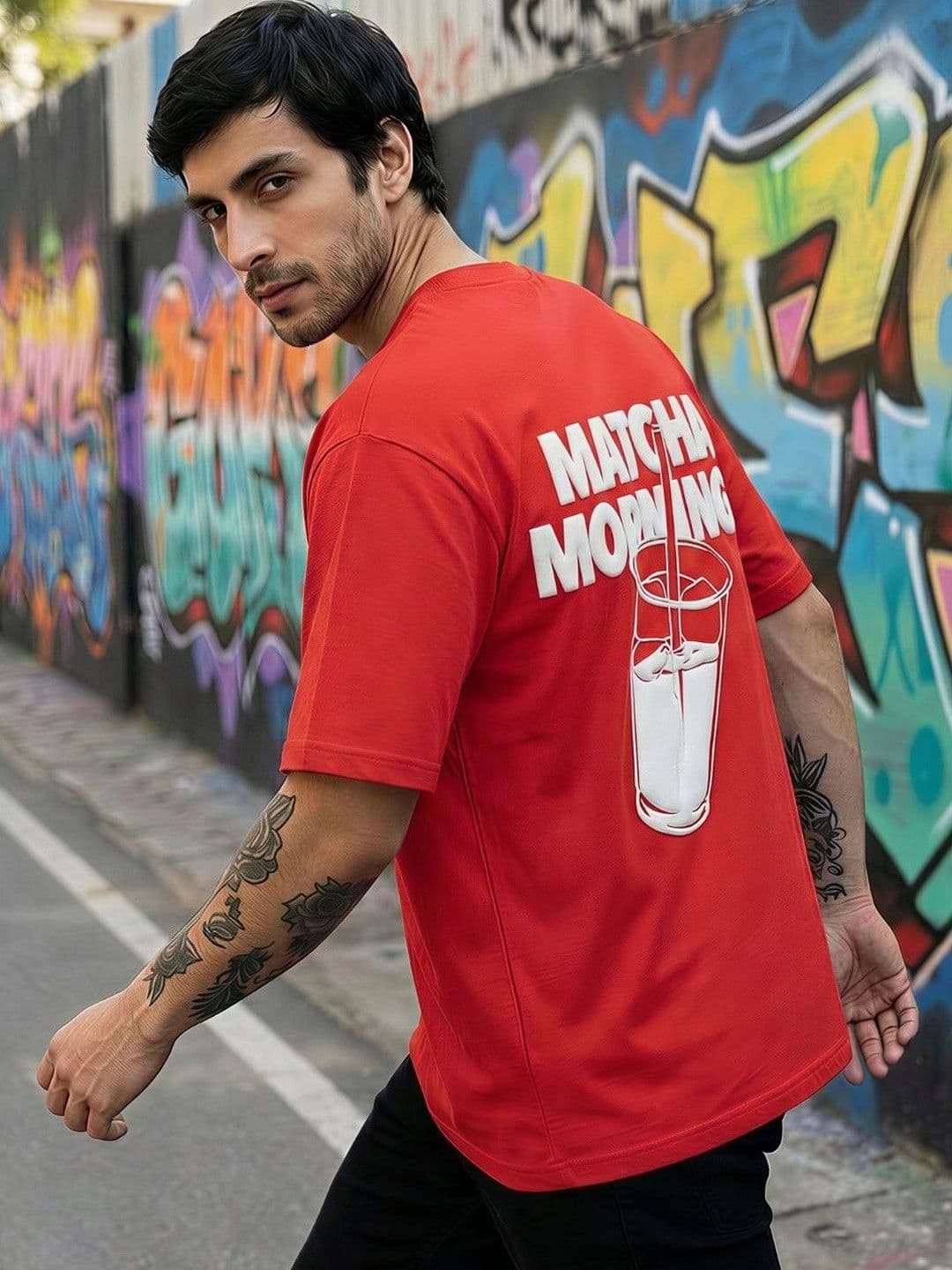 TOXA Men Typography Printed T-shirt thumbnail 4