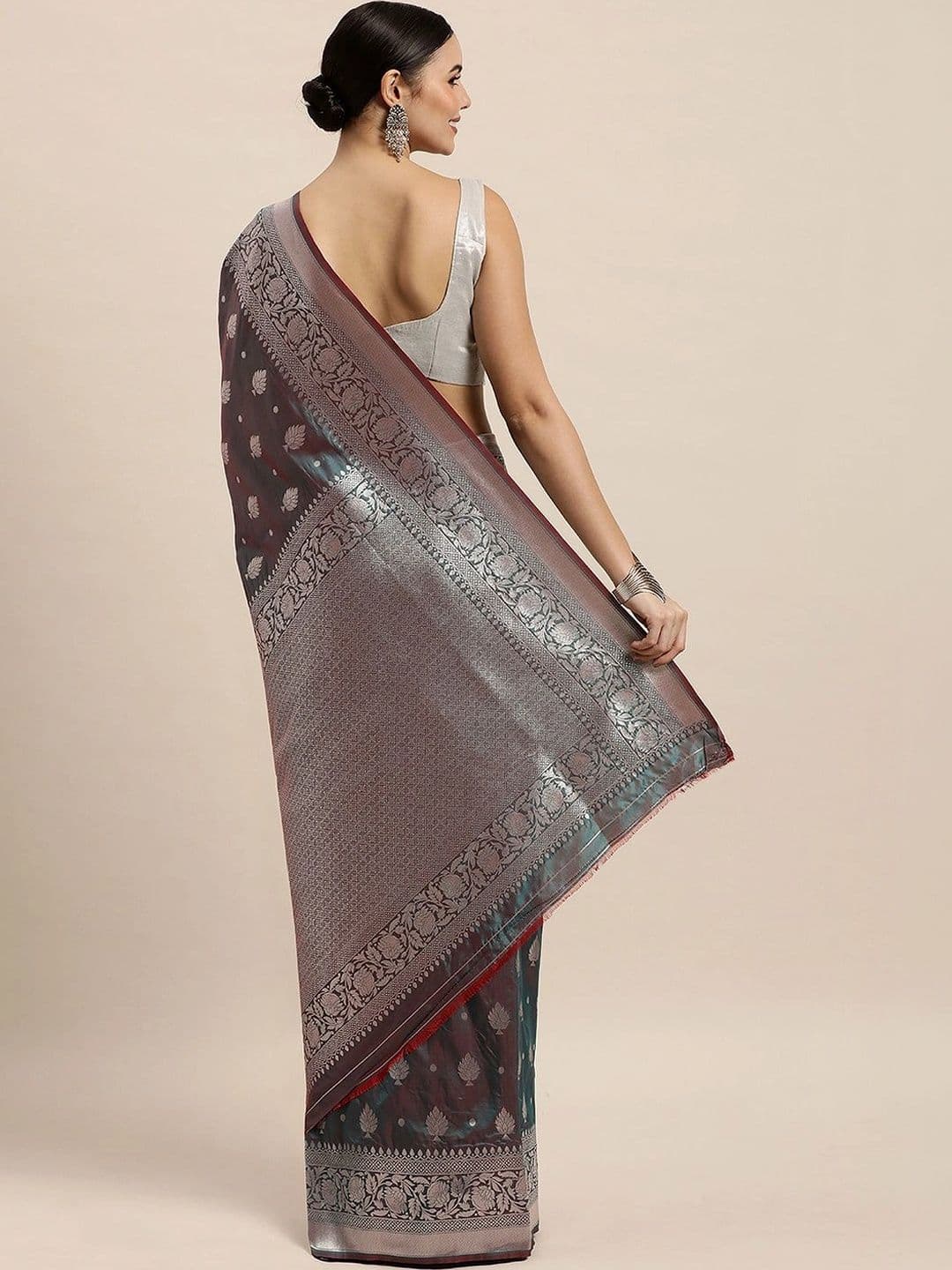 KALINI Woven Design Zari Art Silk Banarasi Saree thumbnail 2