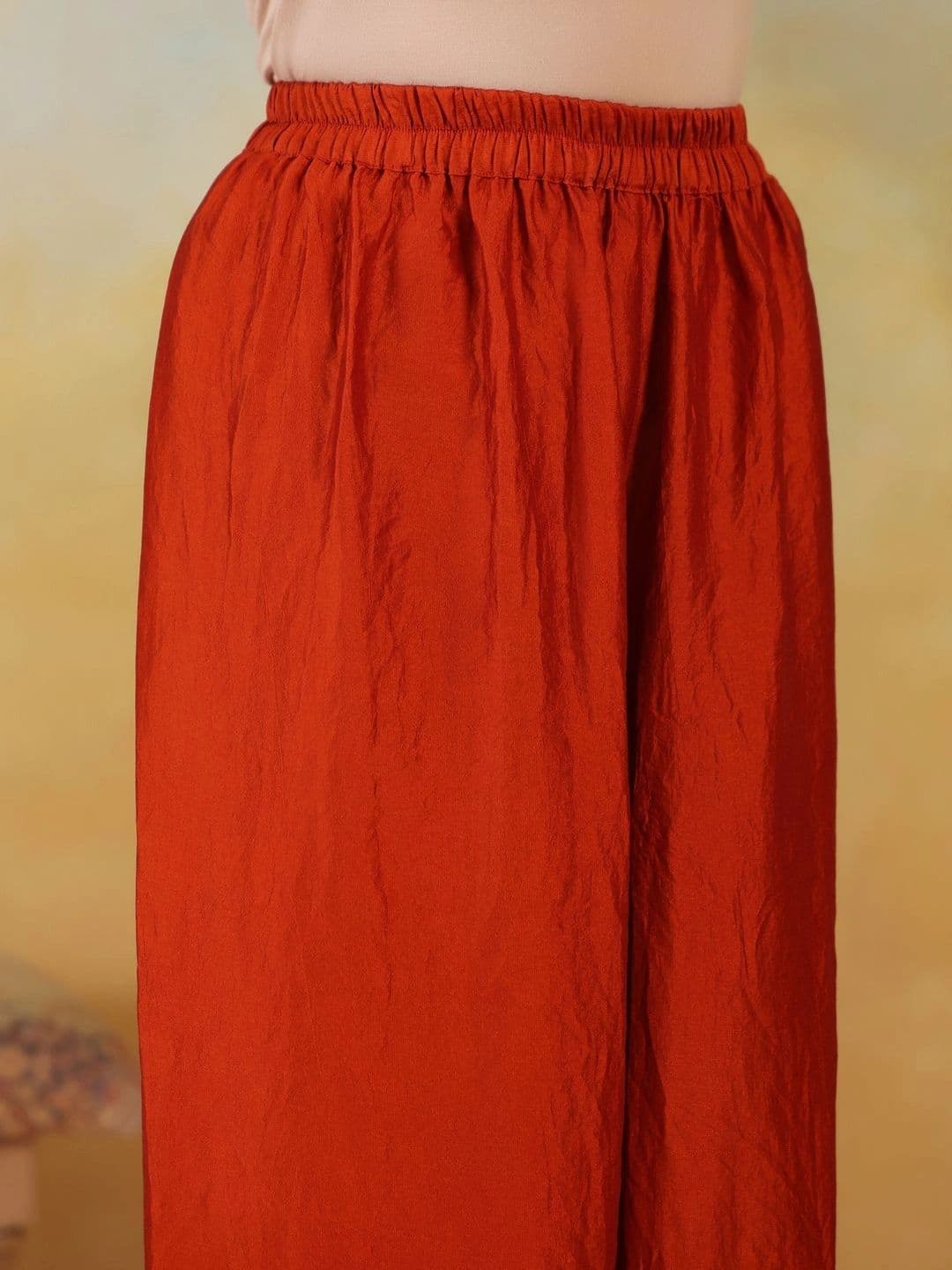 JAIPUR KURTI LUXE Women Knitted Ethnic Palazzos thumbnail 4