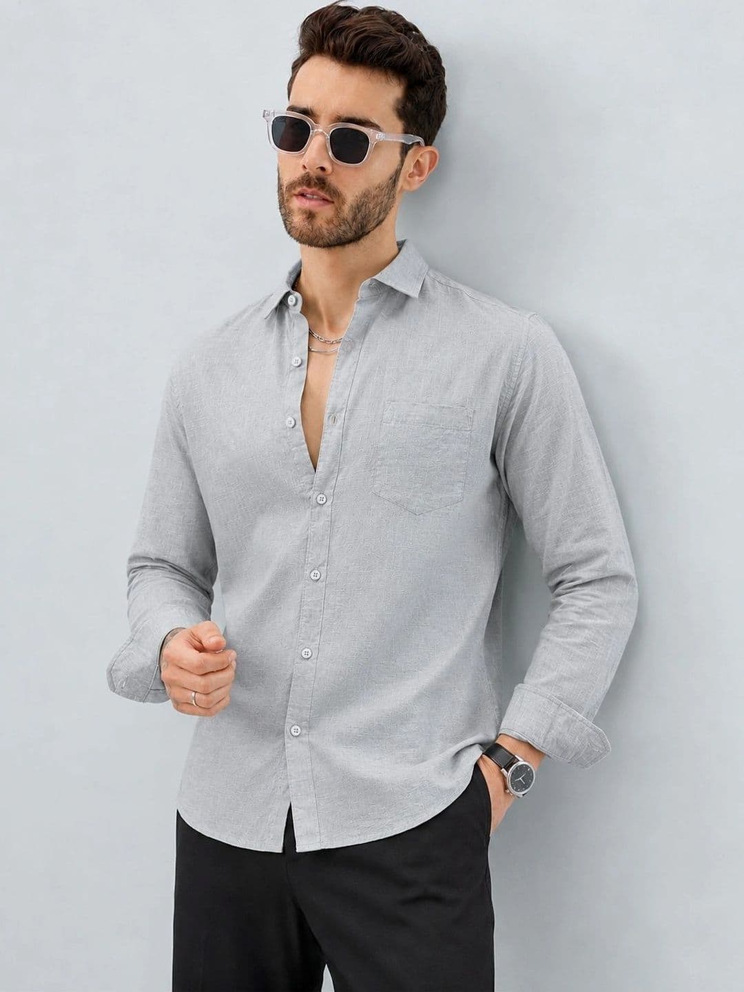 R.Code by The Roadster Life Co. Men Standard Casual Shirt - view 1