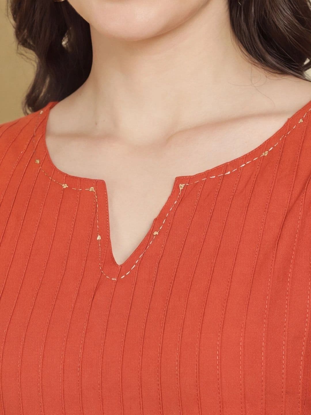 Anouk Women Thread Work Kurta thumbnail 3
