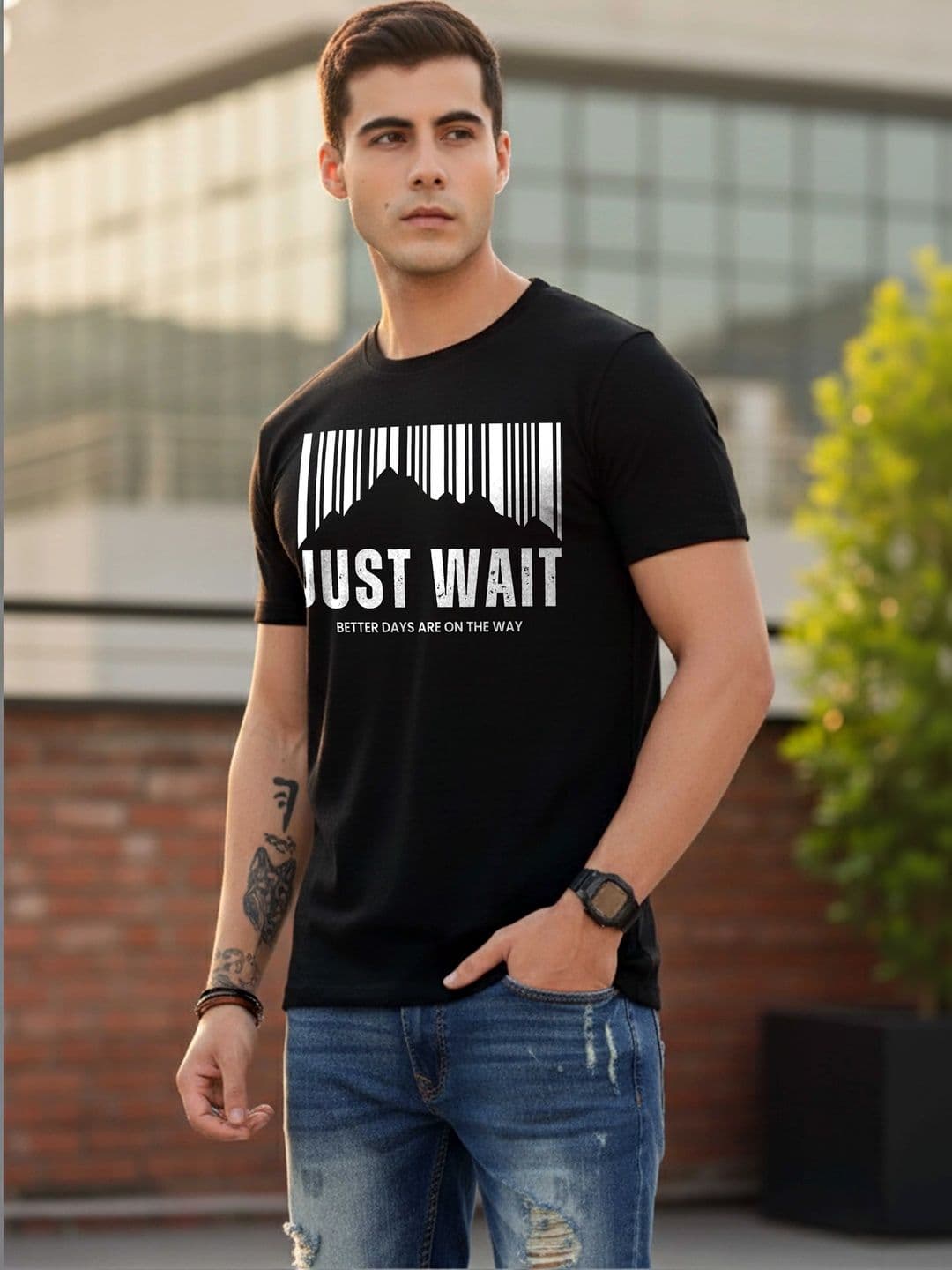 Moda Rapido Men Typography Printed T-shirt - view 1