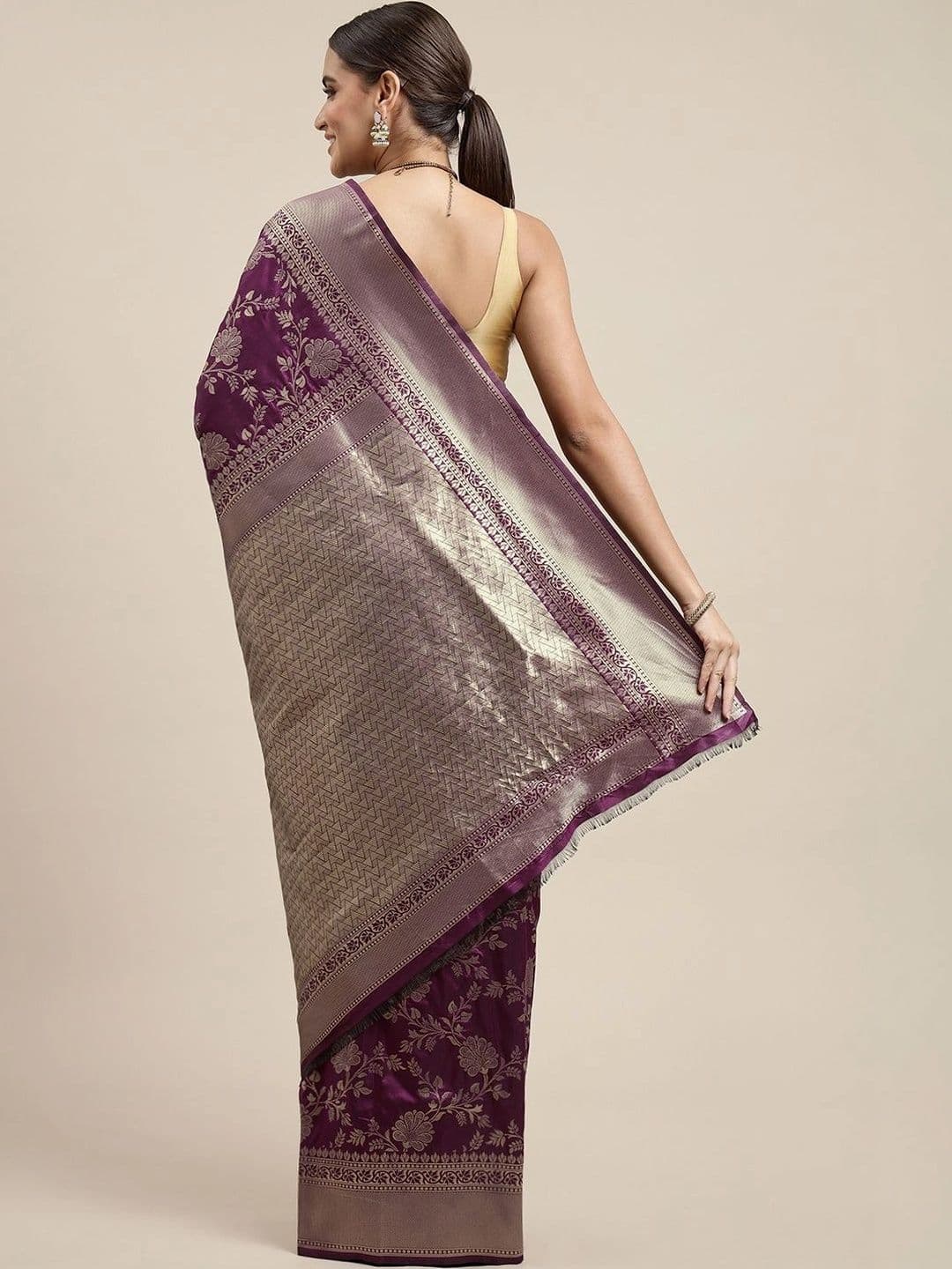 KALINI Woven Design Zari Art Silk Banarasi Saree thumbnail 6