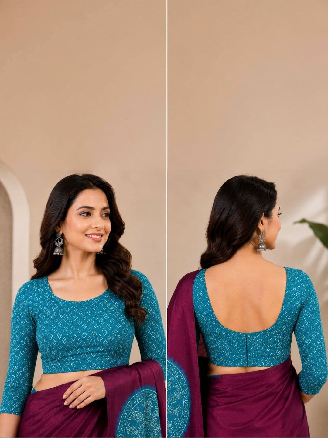 Anouk Bandhani Art Silk Designer Saree thumbnail 2