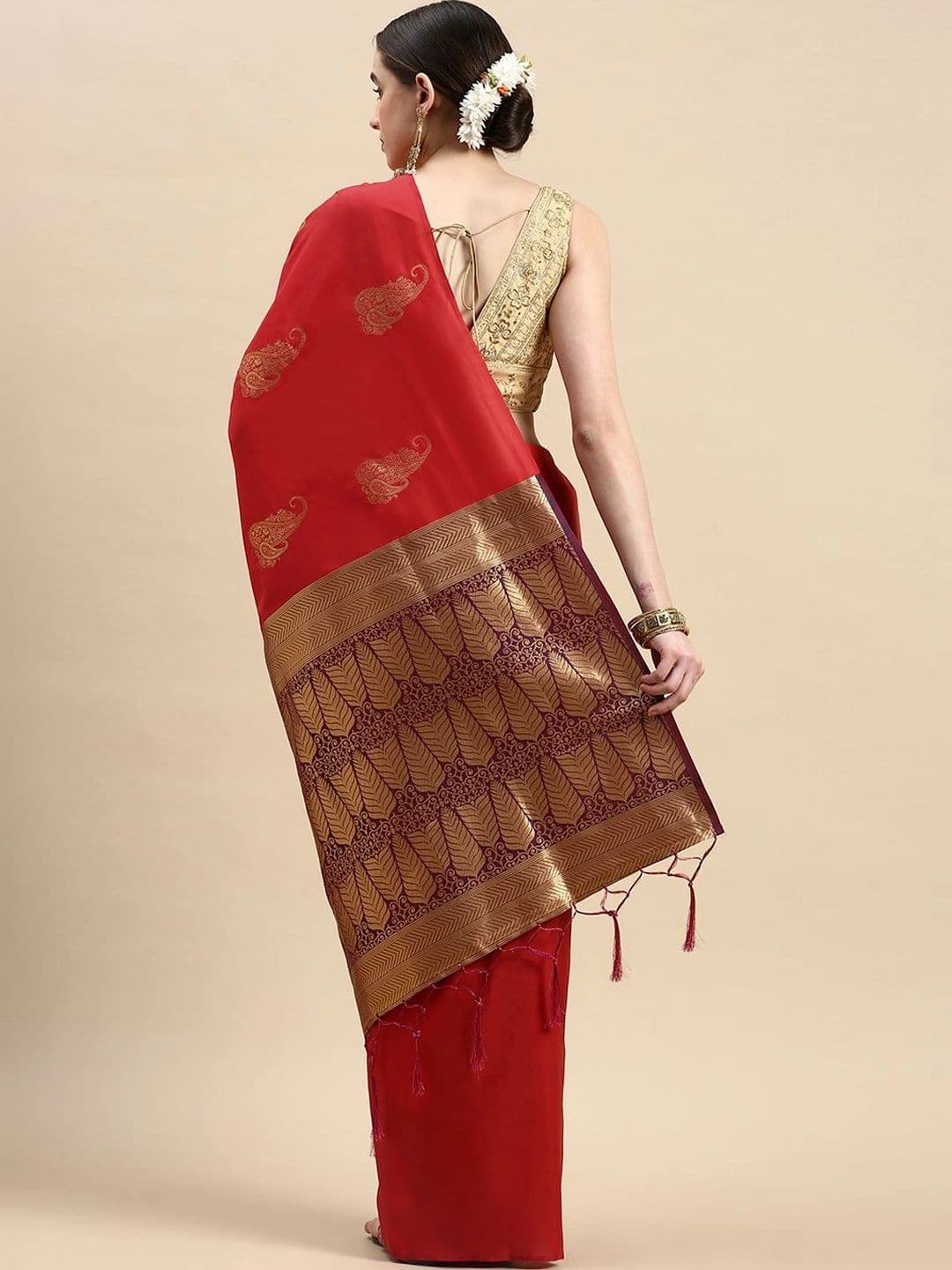 Dhaaga Ghar Woven Design Zari Art Silk Banarasi Saree thumbnail 3