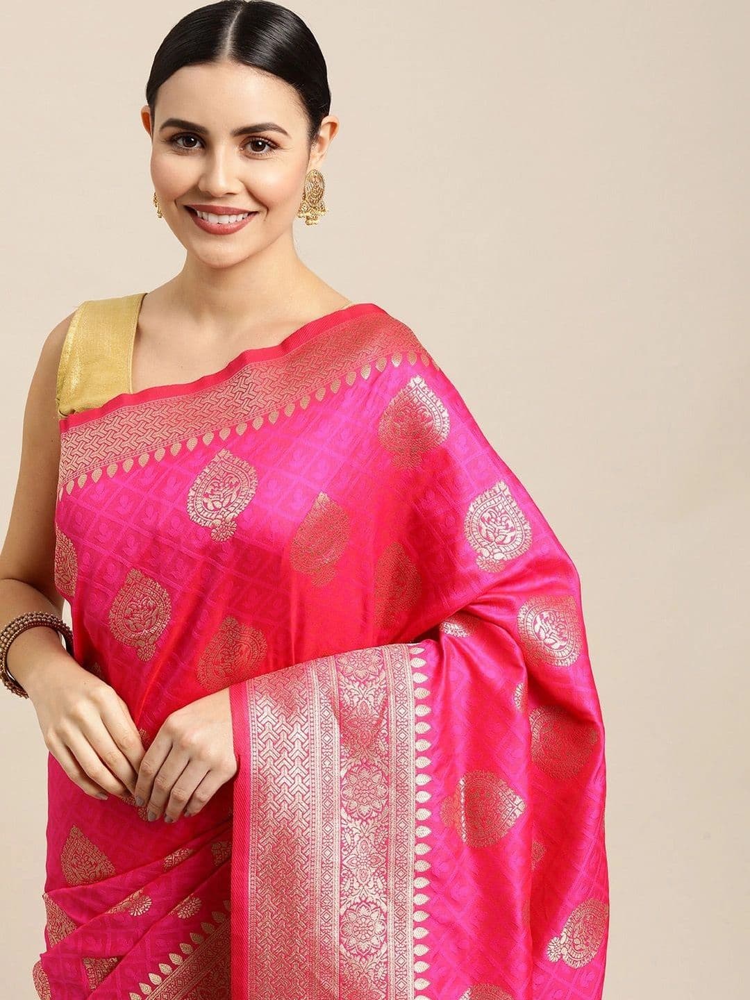 KALINI Woven Design Zari Art Silk Banarasi Saree thumbnail 7