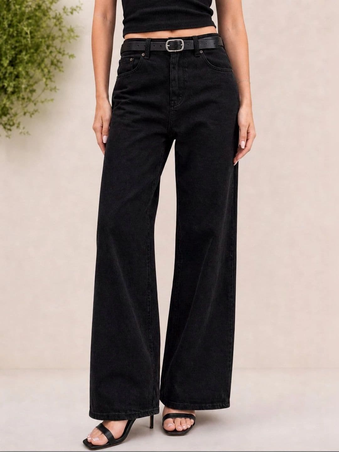 The Roadster Lifestyle Co High-Rise Wide Leg Jeans thumbnail 5