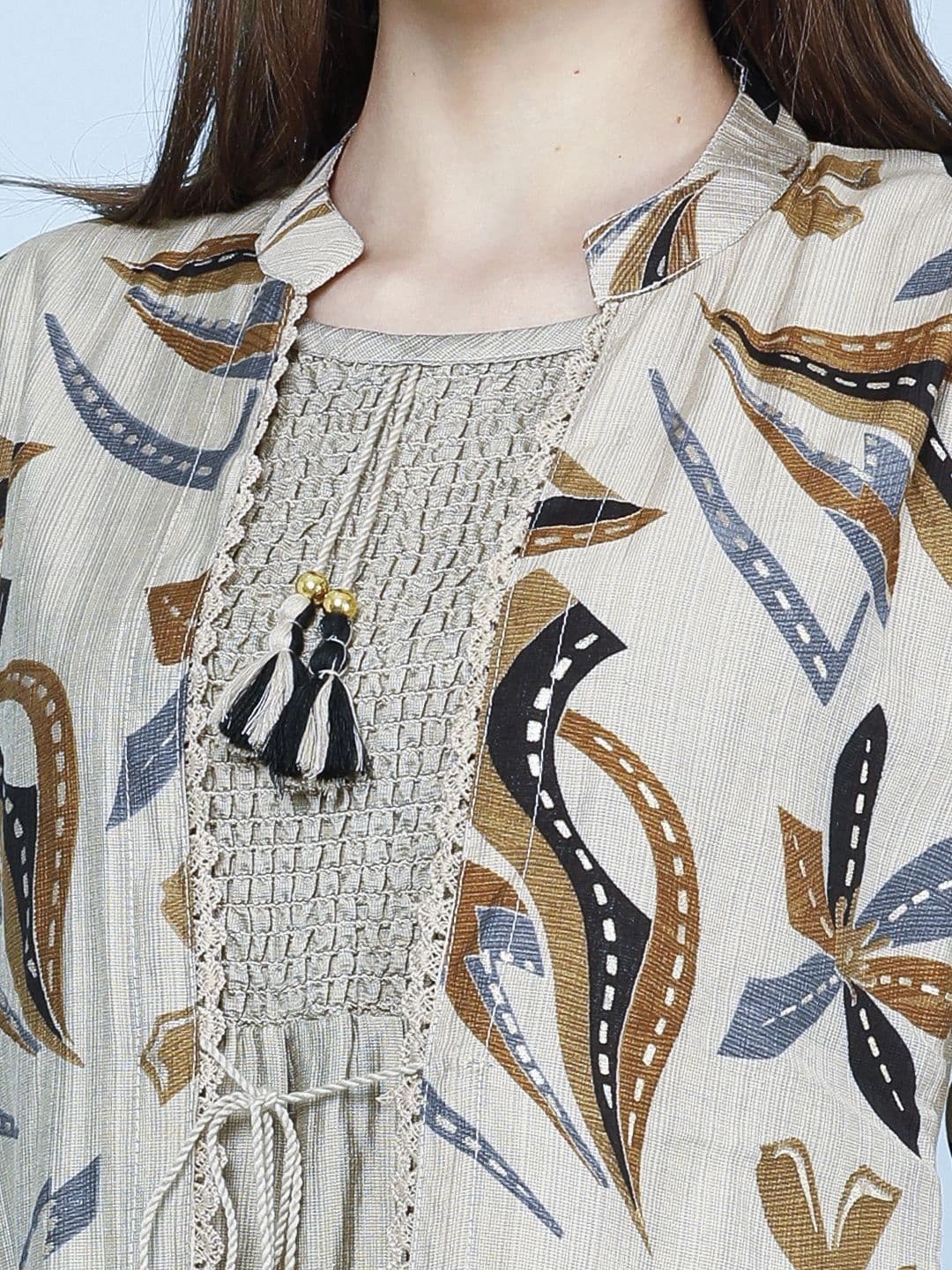 LIMEROAD Women Printed Kurta thumbnail 4