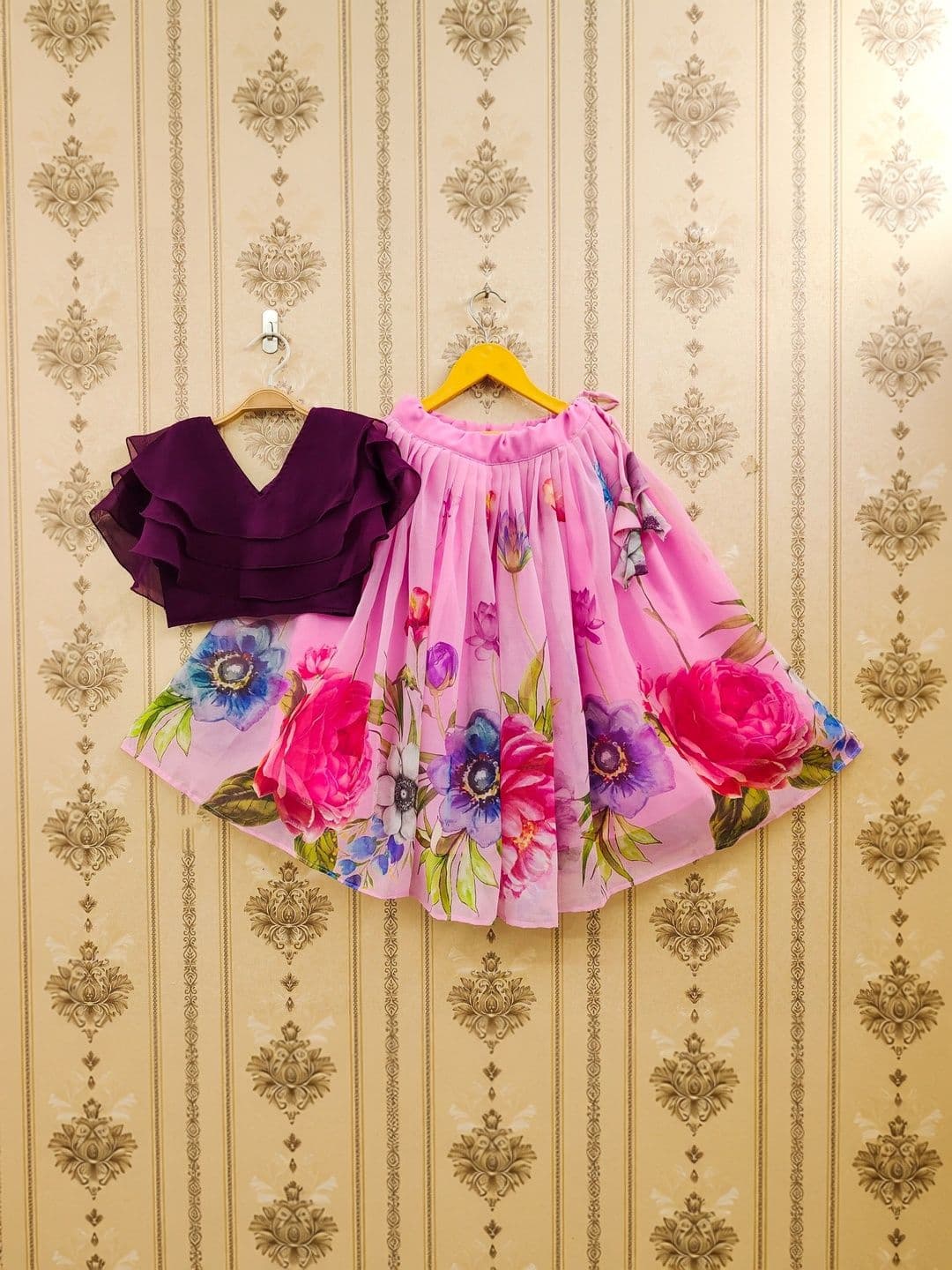 KALINI Girls Ready to Wear Lehenga & Blouse With Dupatta thumbnail 3