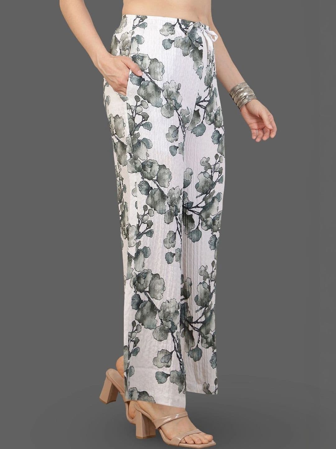 Moda Rapido X Gracit Women Floral Printed Palazzos thumbnail 4