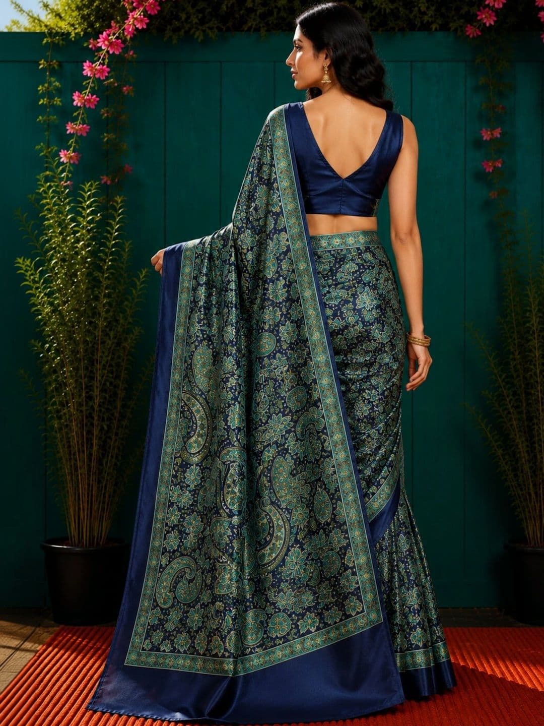 DIVASTRI Art Silk Designer Saree thumbnail 4