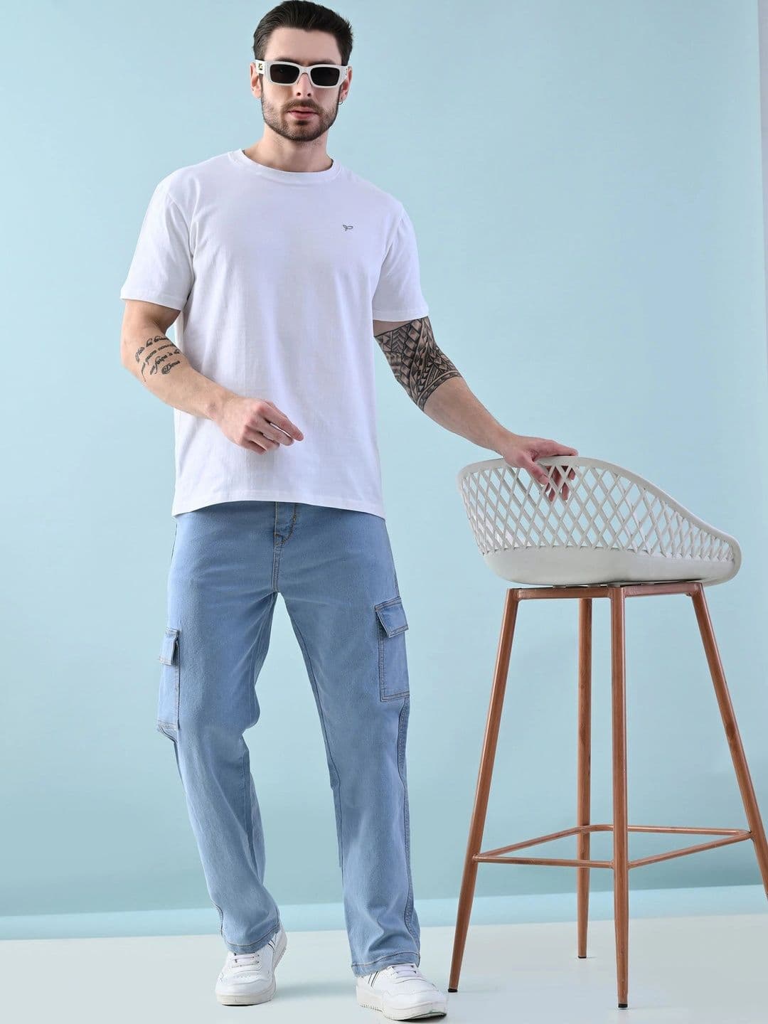 Metronaut Men Classic Regular Fit Mid-Rise Stretchable Jeans thumbnail 4
