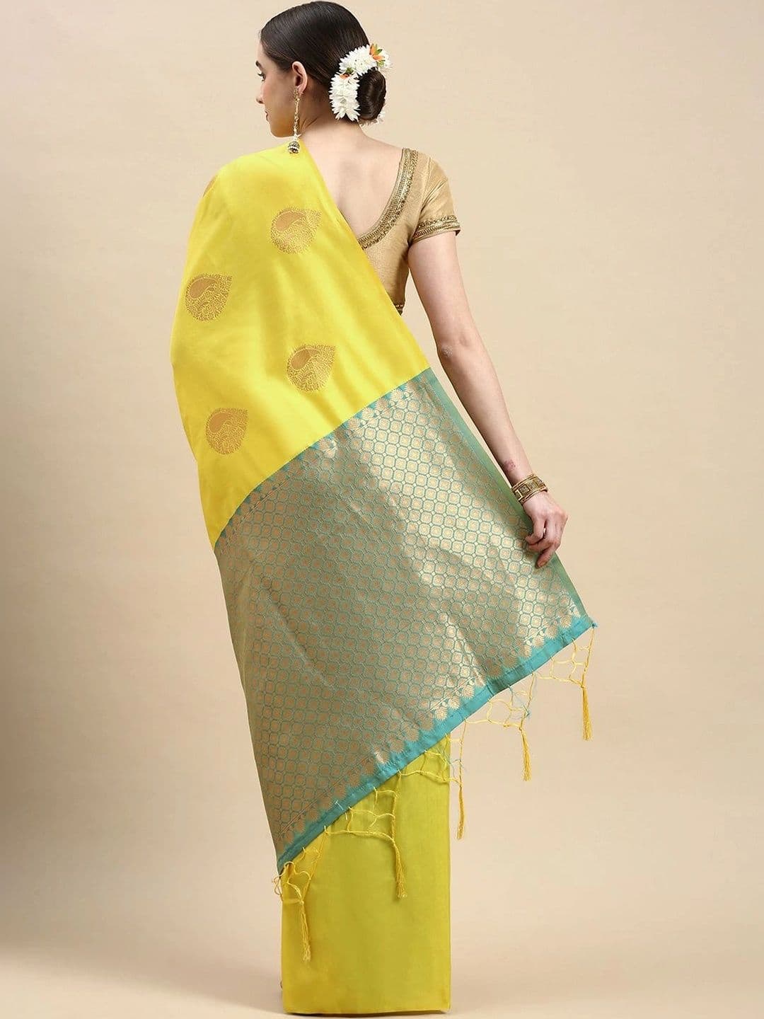 Dhaaga Ghar Woven Design Zari Art Silk Banarasi Saree thumbnail 6