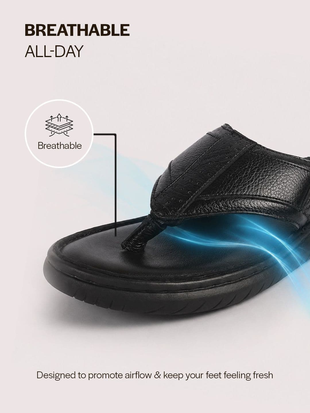FAUSTO Men Leather Comfort Sandals thumbnail 2