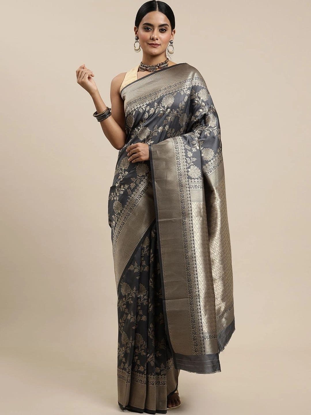 KALINI Woven Design Zari Art Silk Banarasi Saree - view 1
