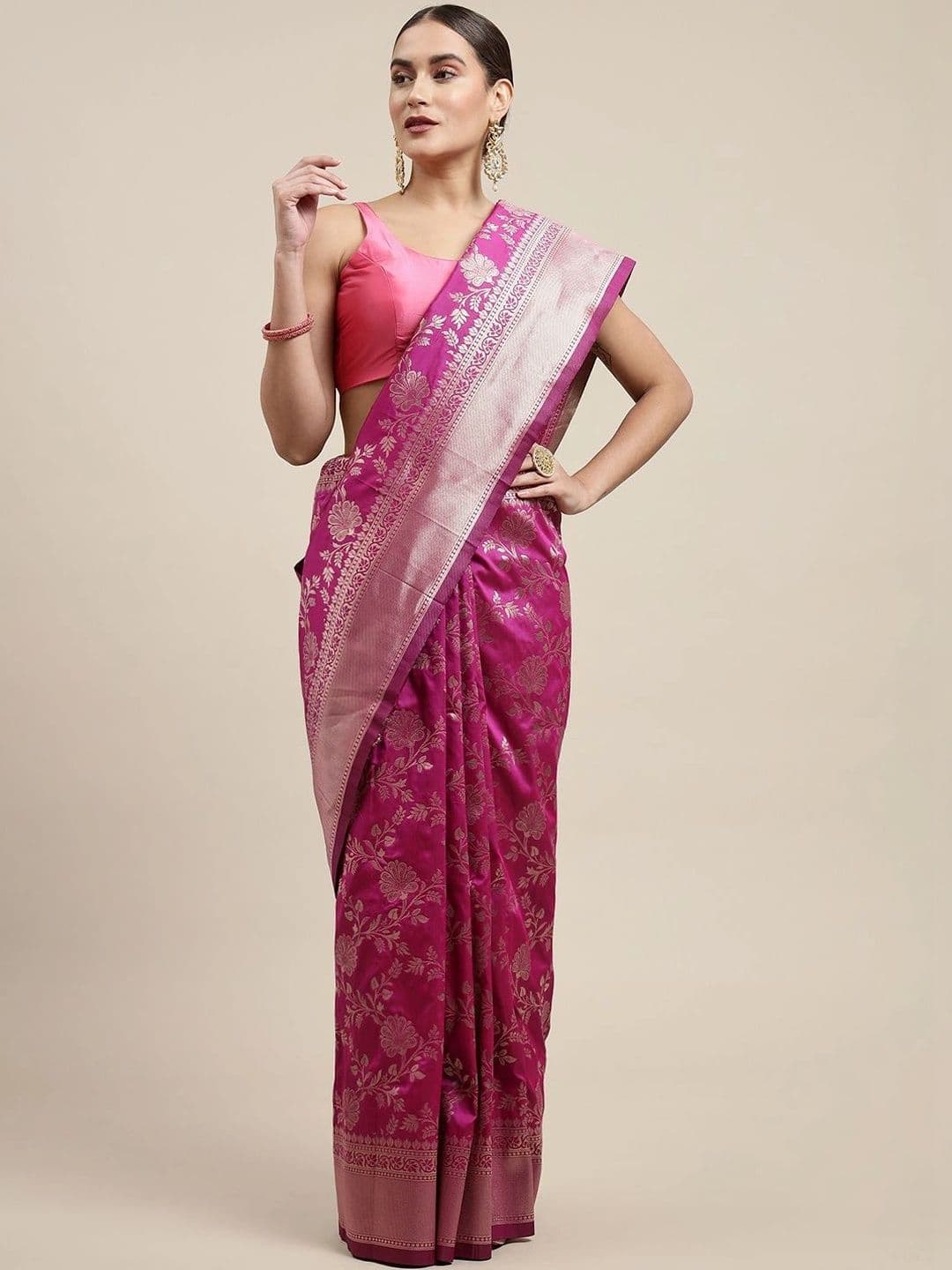 KALINI Woven Design Zari Art Silk Banarasi Saree - view 1