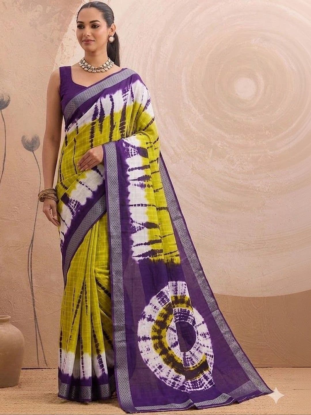 MITITA FASHION Tie and Dye Saree thumbnail 2