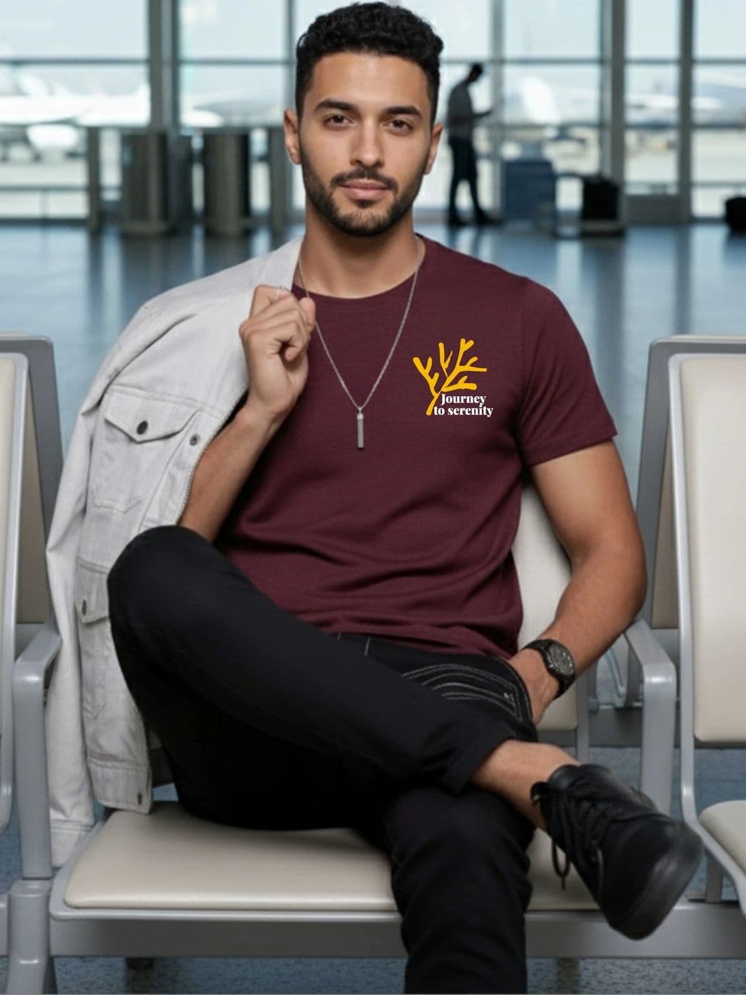 Moda Rapido Men Typography Printed T-shirt thumbnail 2