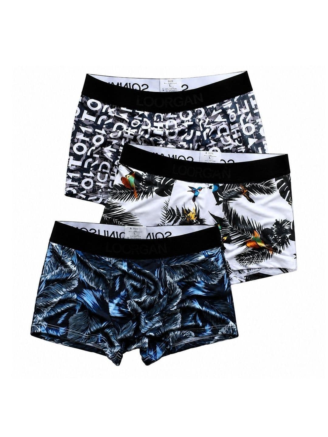 VIVA PLAST Men Pack of 3 Printed Assorted Boxer-Style Briefs - view 1