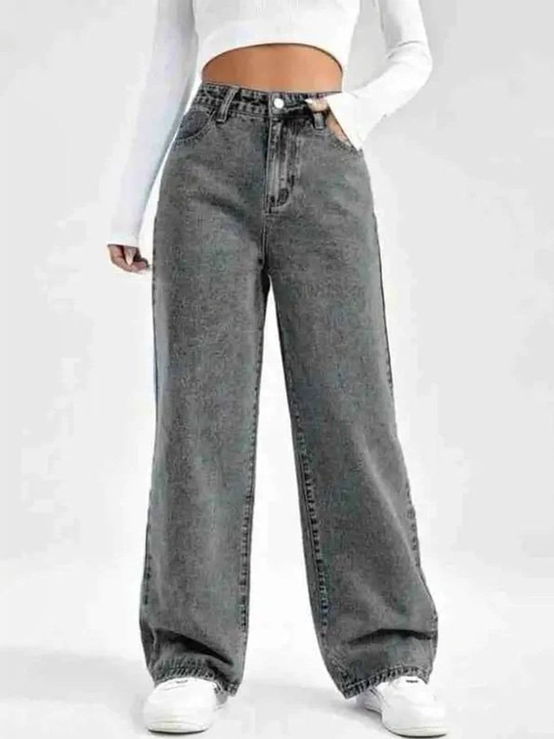 Mast & Harbour Women Comfort Wide Leg High-Rise Stretchable Jeans - view 1