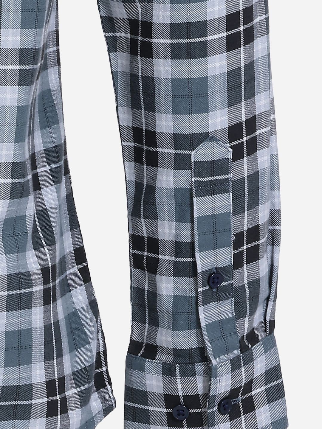 Peter England Snug Slim Fit Checked Casual Shirt thumbnail 3