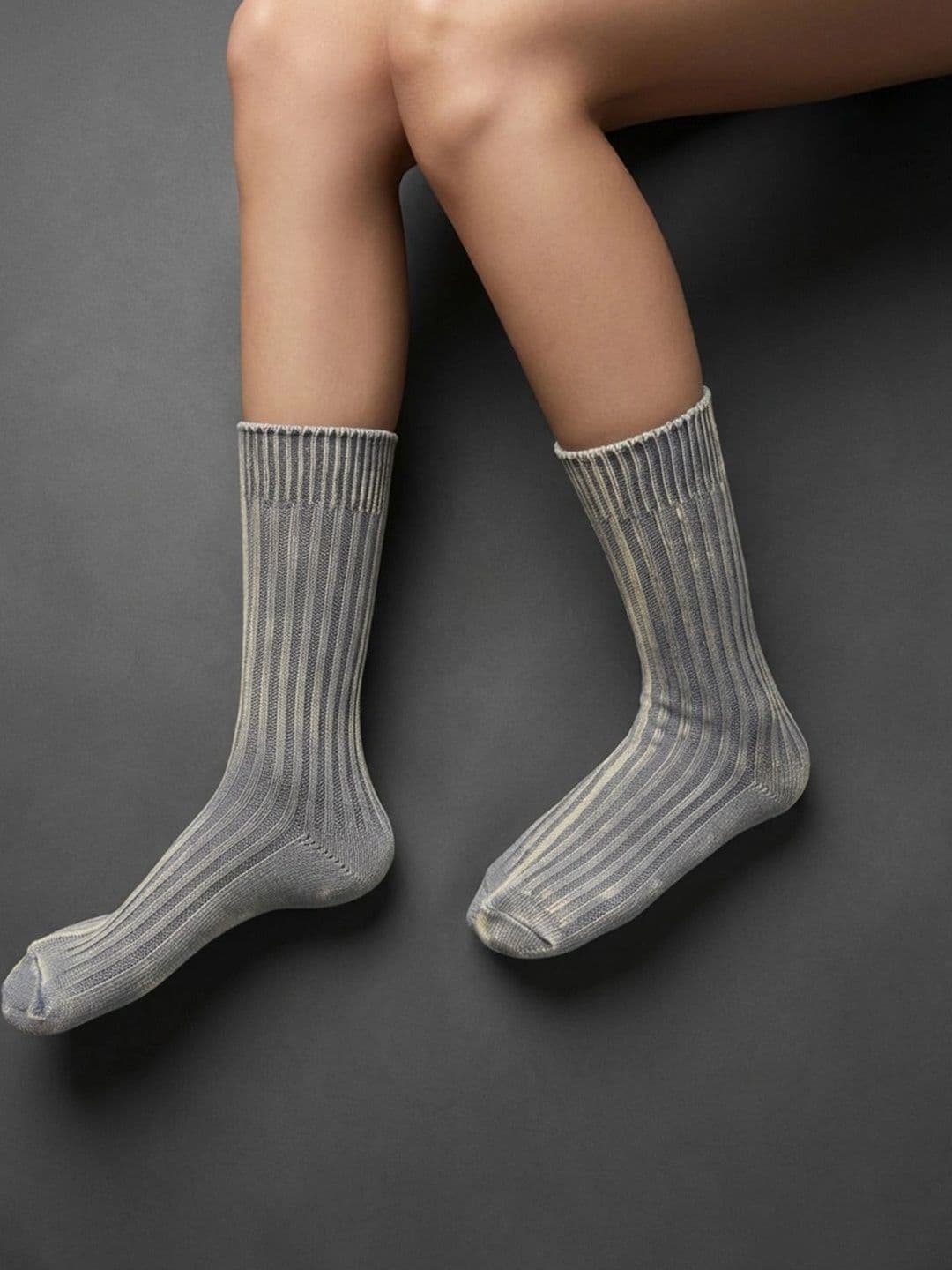 ASQUAREDD Unisex Cotton Striped Calf Length Socks thumbnail 6
