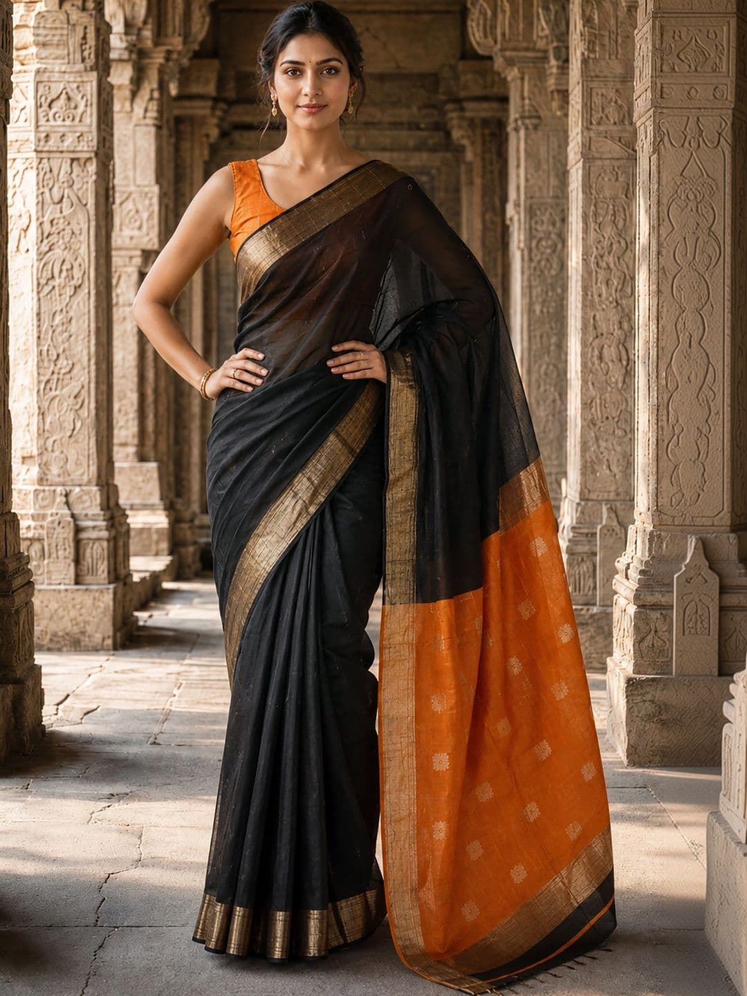 Mitera Woven Design Zari Designer Kanjeevaram Saree thumbnail 5