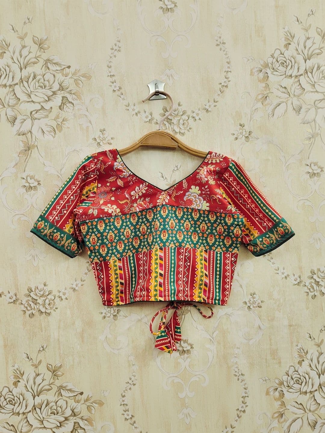 KALINI Girls Printed Kalamkari Ready to Wear Lehenga & thumbnail 5