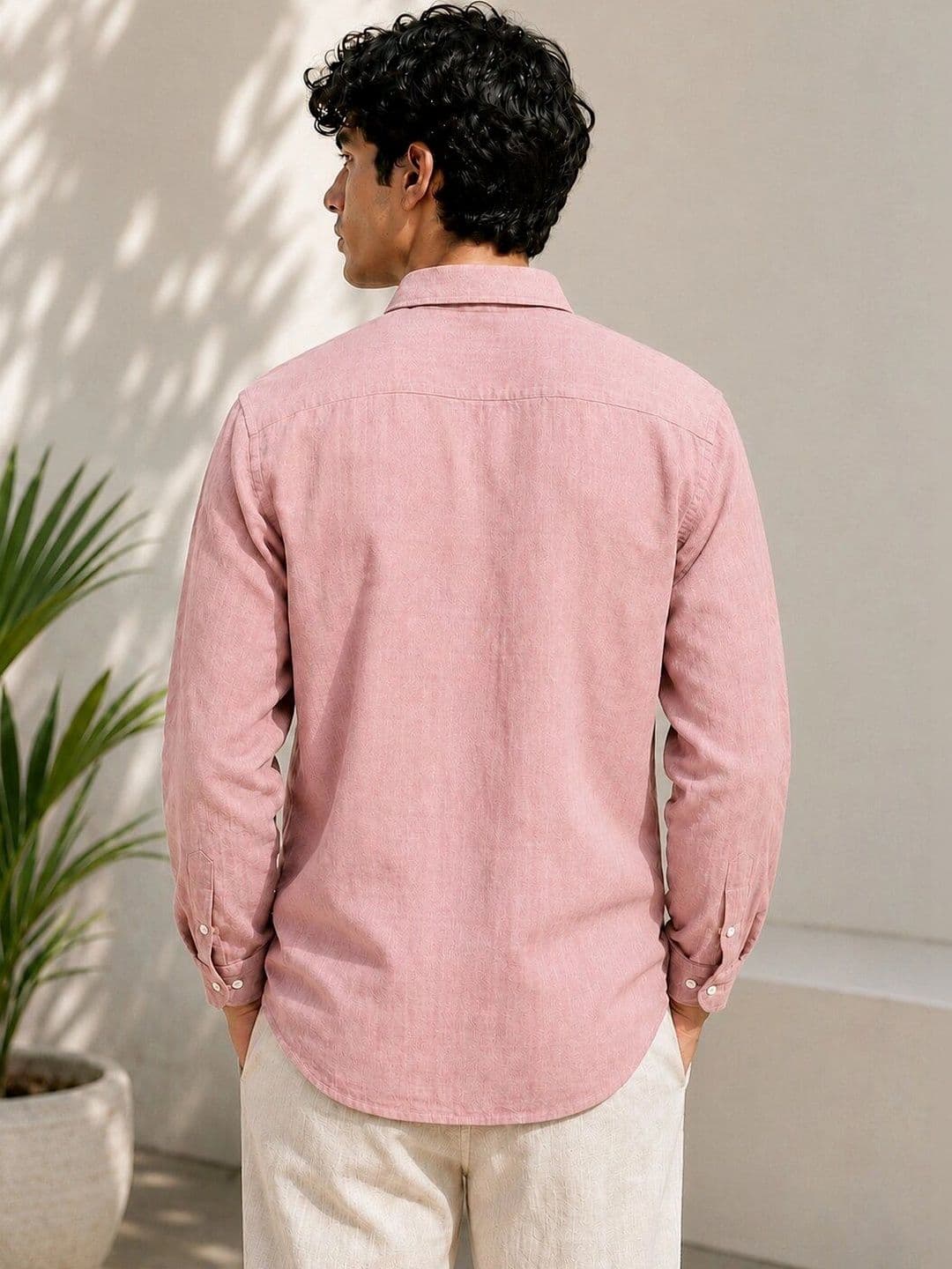 HERE&NOW Men Comfort Semi Sheer Casual Shirt thumbnail 4