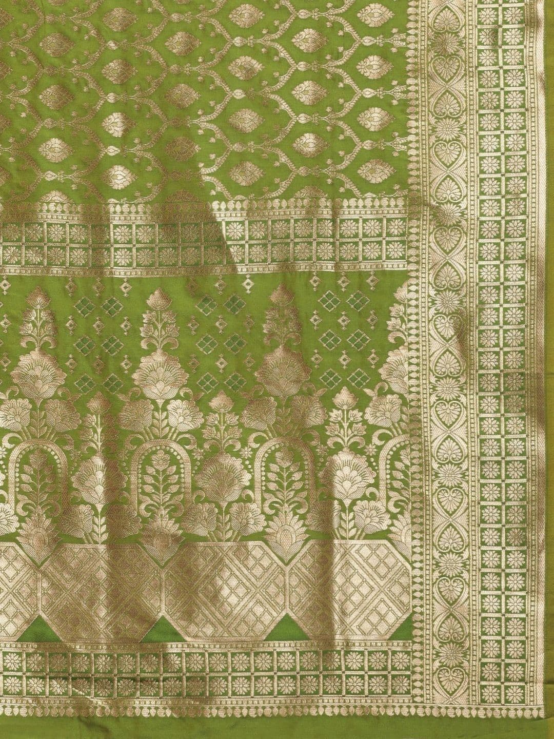 KALINI Women Woven Design Zari Art Silk Banarasi Saree thumbnail 5