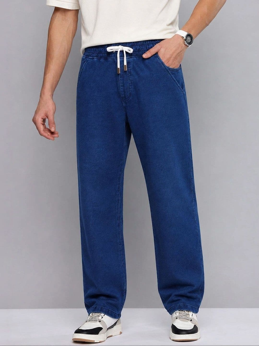 NOWI Men Straight Fit Mid-Rise Jeans - view 1