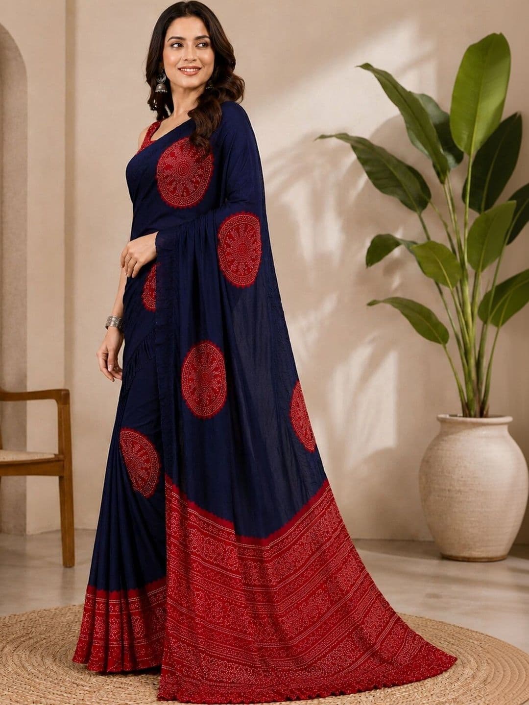 Anouk Art Silk Designer Saree thumbnail 4