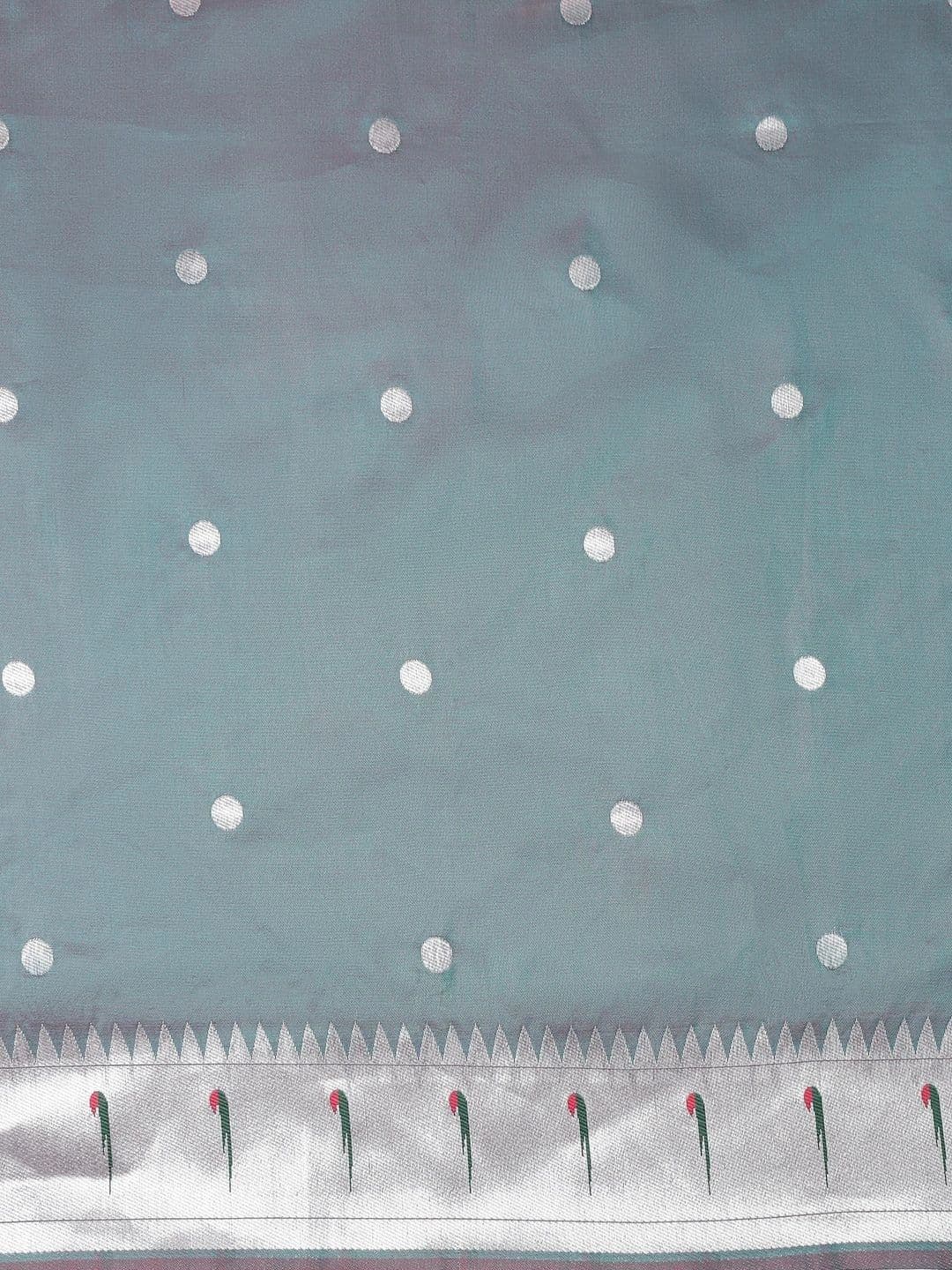KALINI Women Polka Dot Zari Art Silk Paithani Saree thumbnail 5