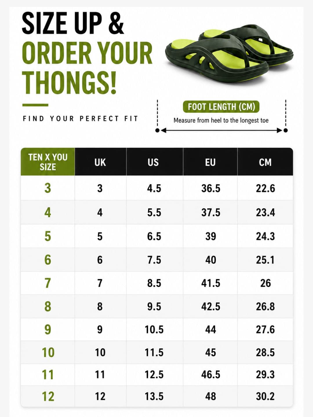 Ten x You Unisex Thong Flip-Flops thumbnail 4