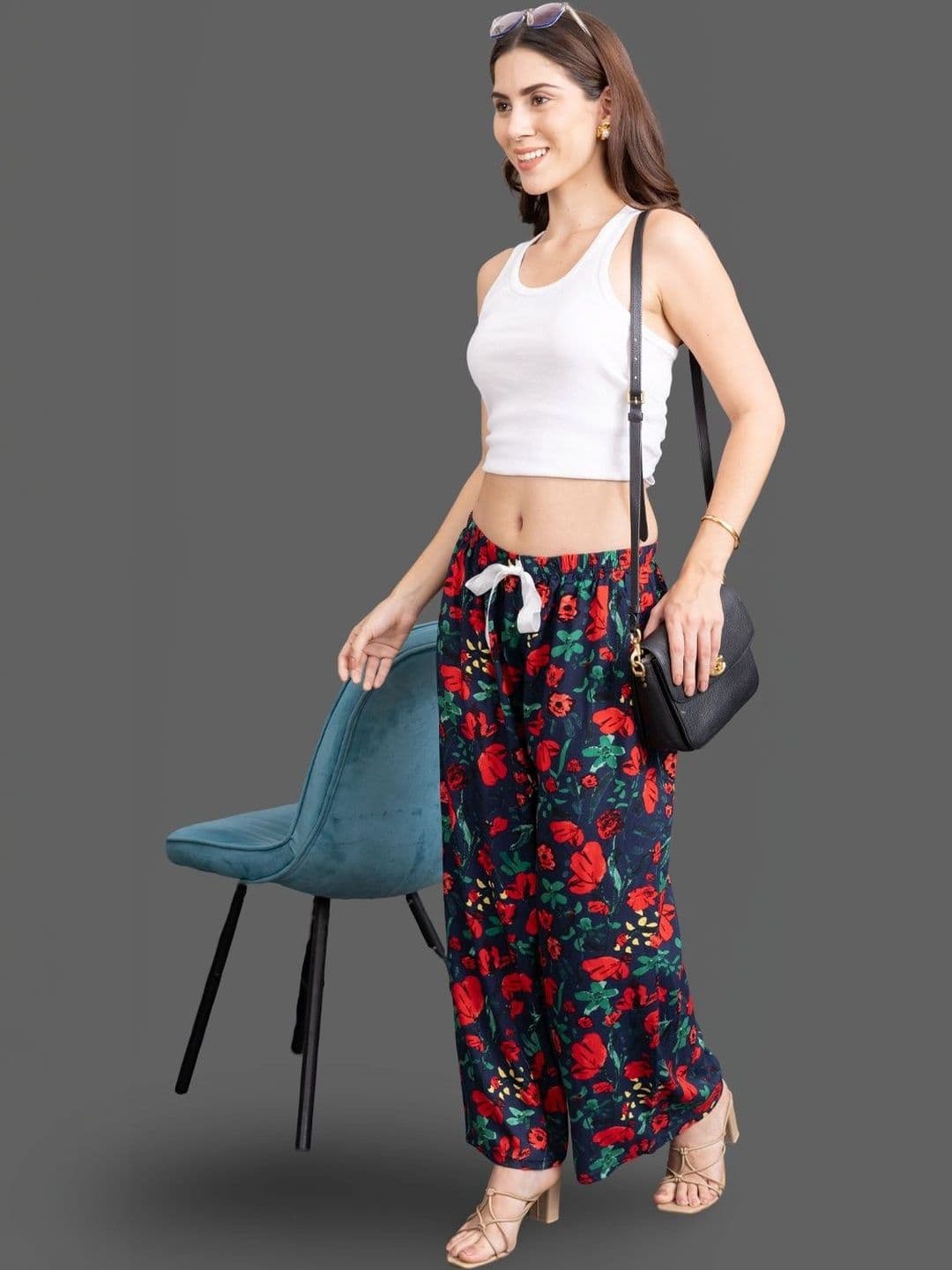Moda Rapido X Gracit Women Floral Printed Ethnic Palazzos thumbnail 5
