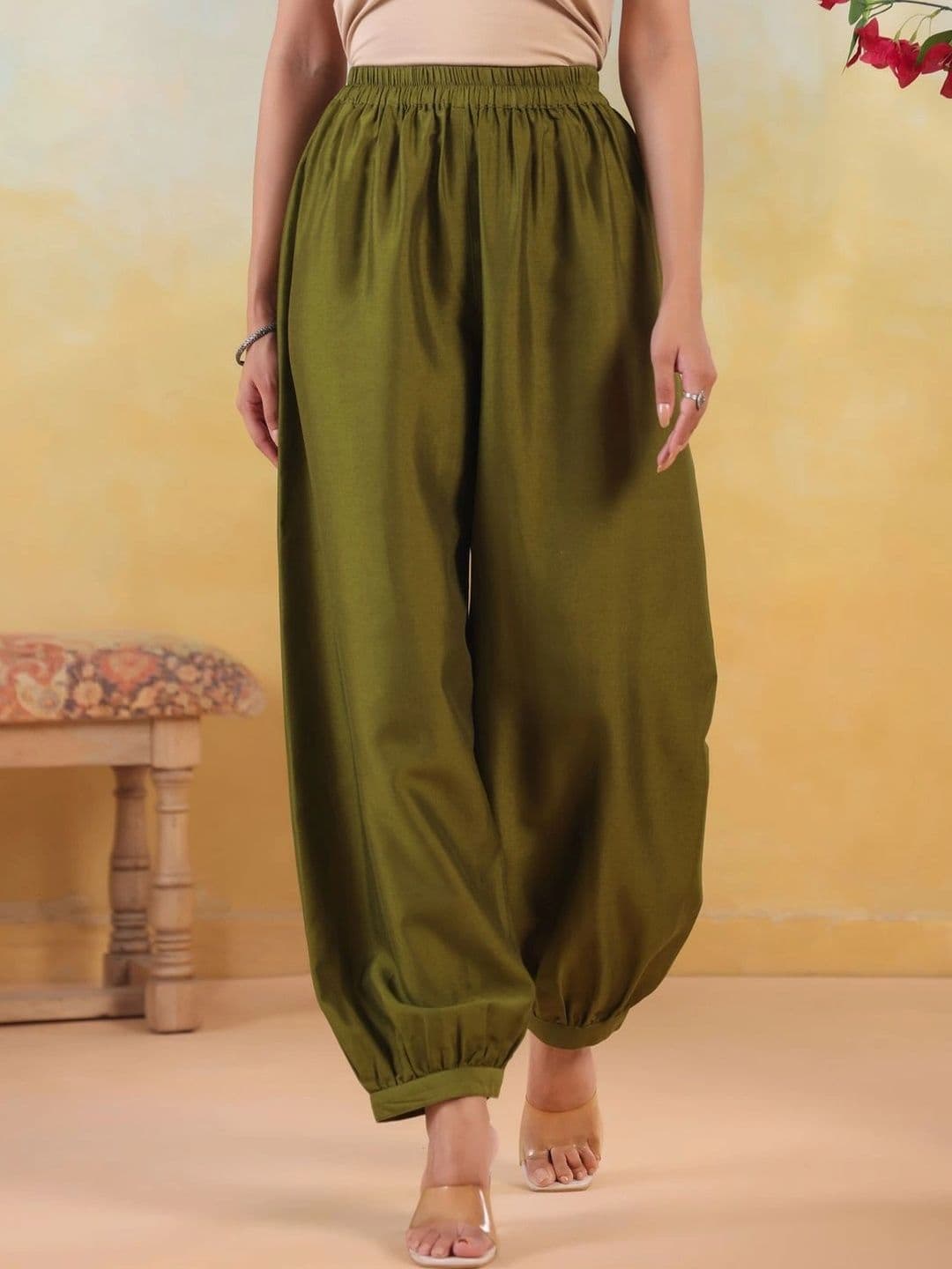 JAIPUR KURTI LUXE Women Knitted Ethnic Palazzos - view 1